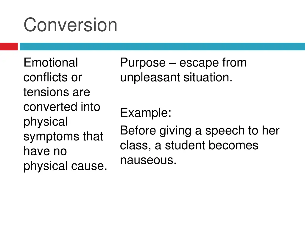 conversion
