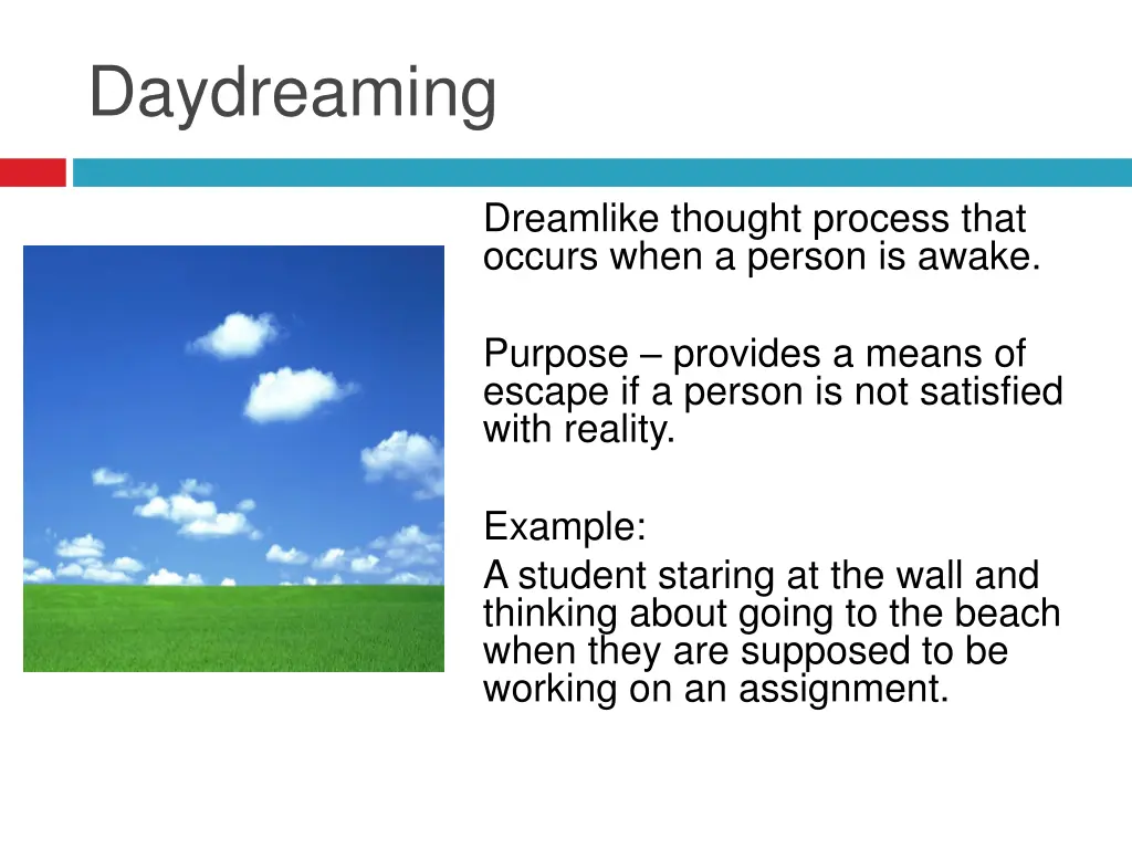 daydreaming