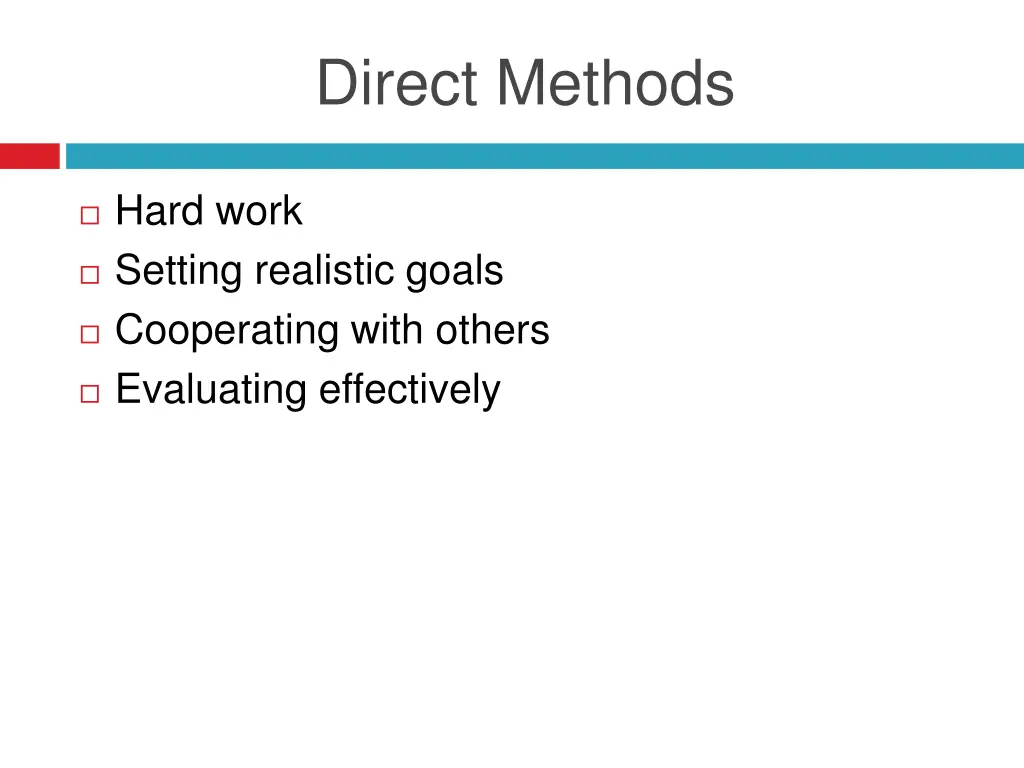 direct methods
