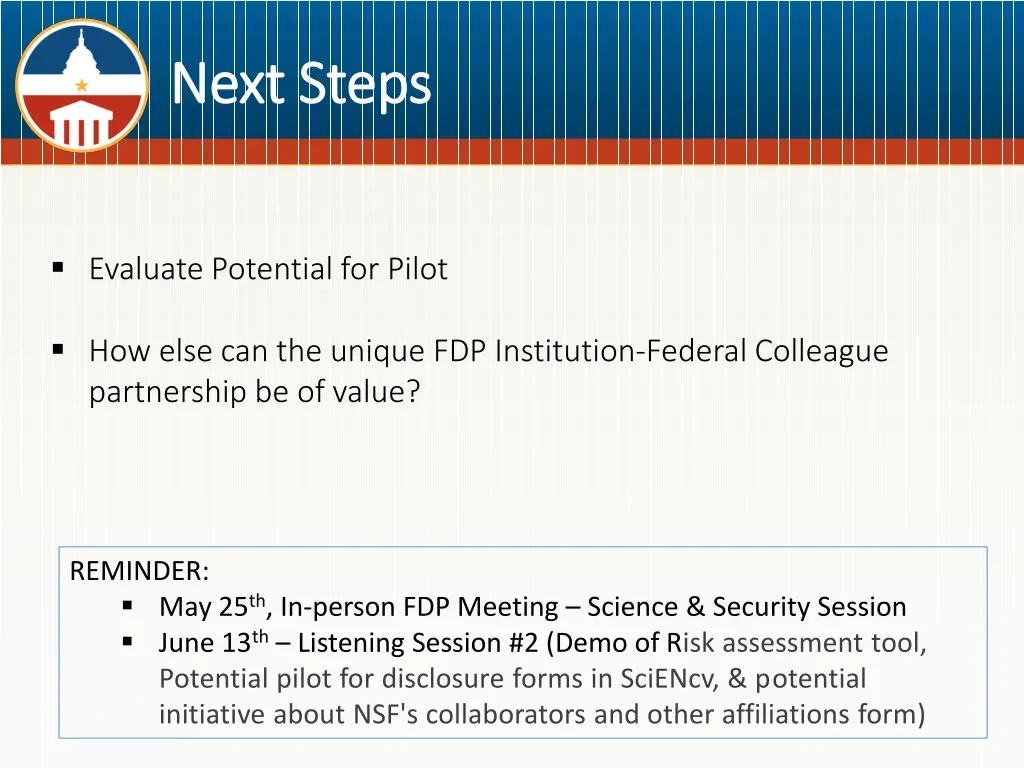 next steps next steps