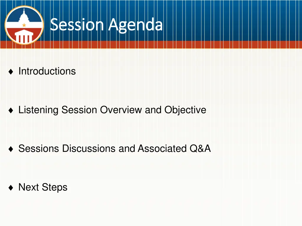 session agenda session agenda