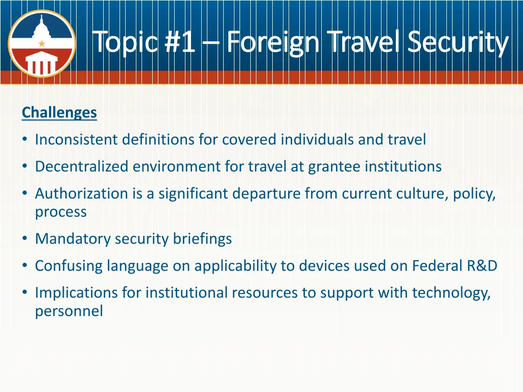 topic 1 topic 1 foreign travel security foreign