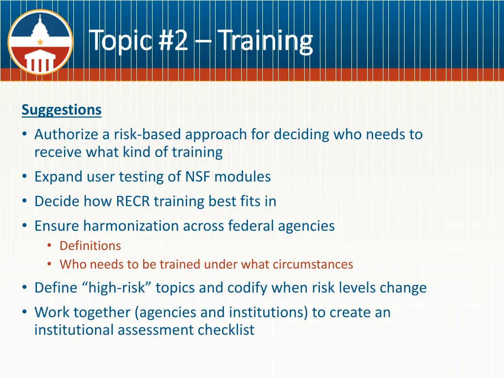 topic 2 topic 2 training 1