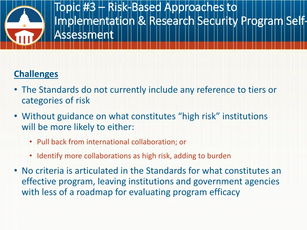 topic 3 topic 3 risk implementation research