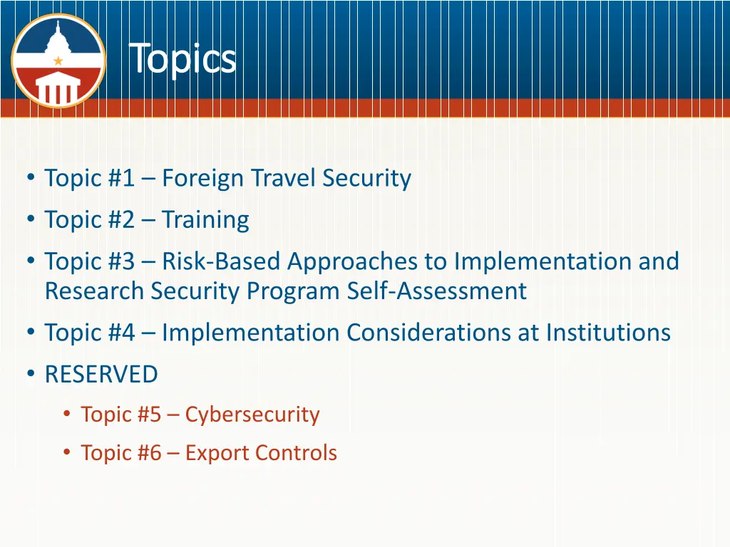 topics topics
