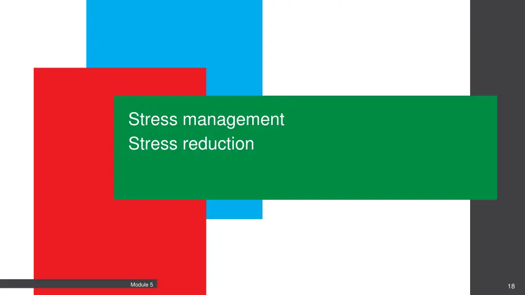 stress management stress reduction