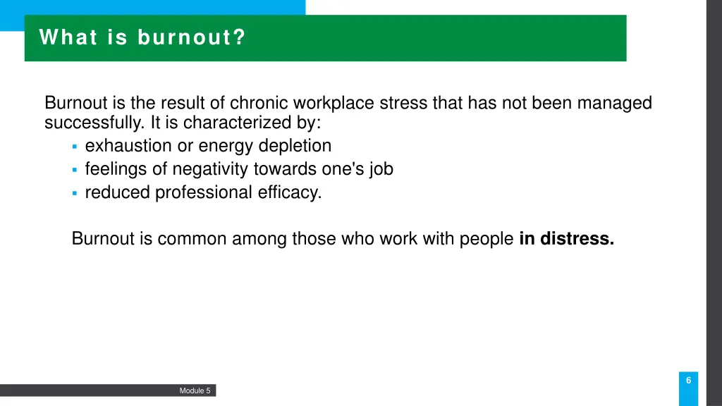 what is burnout