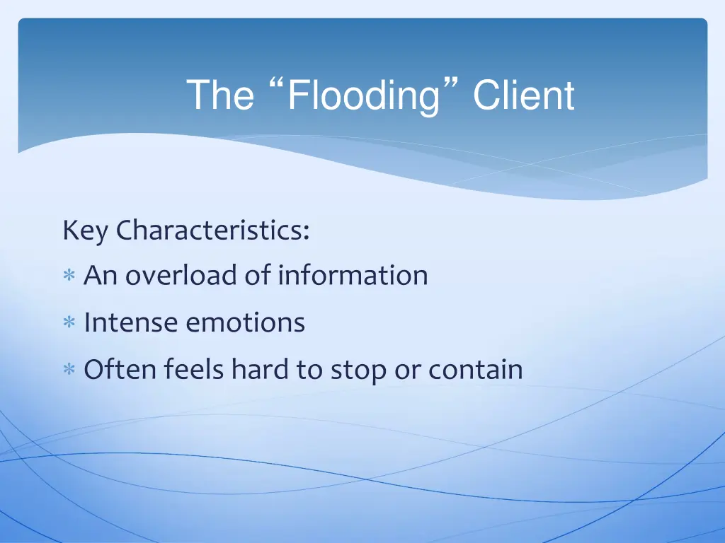 the flooding client