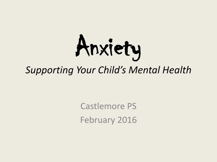 anxiety anxiety