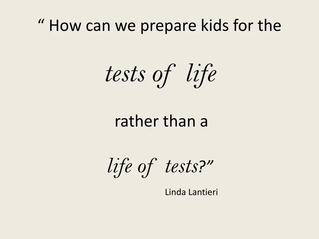 how can we prepare kids for the