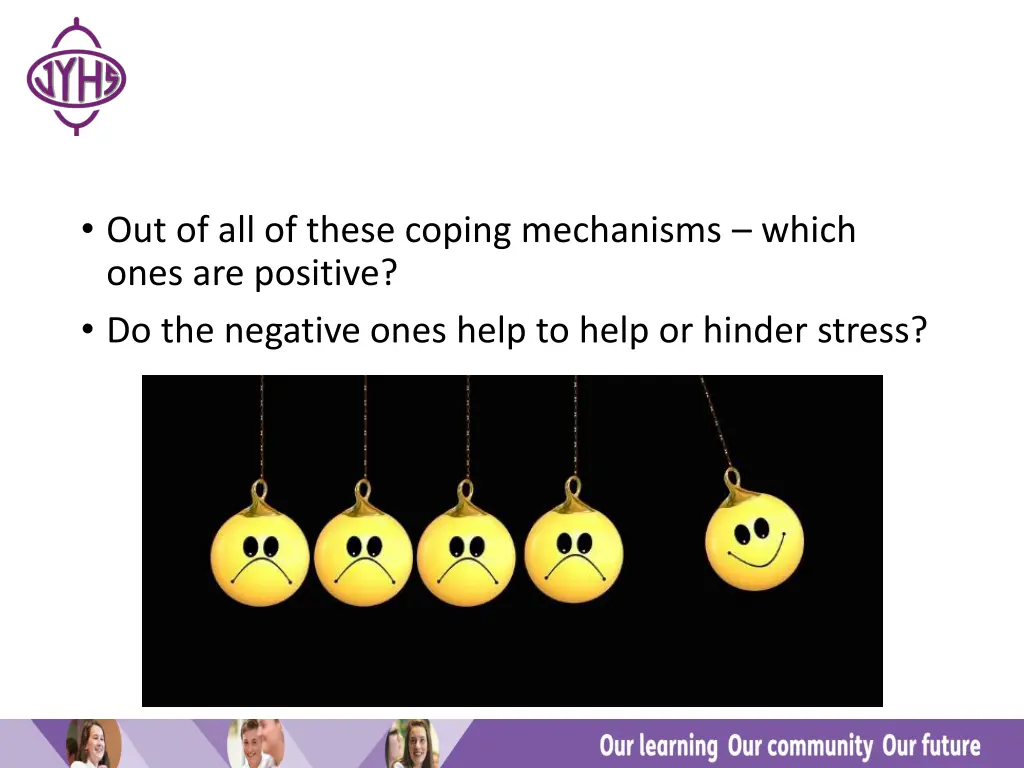 out of all of these coping mechanisms which ones