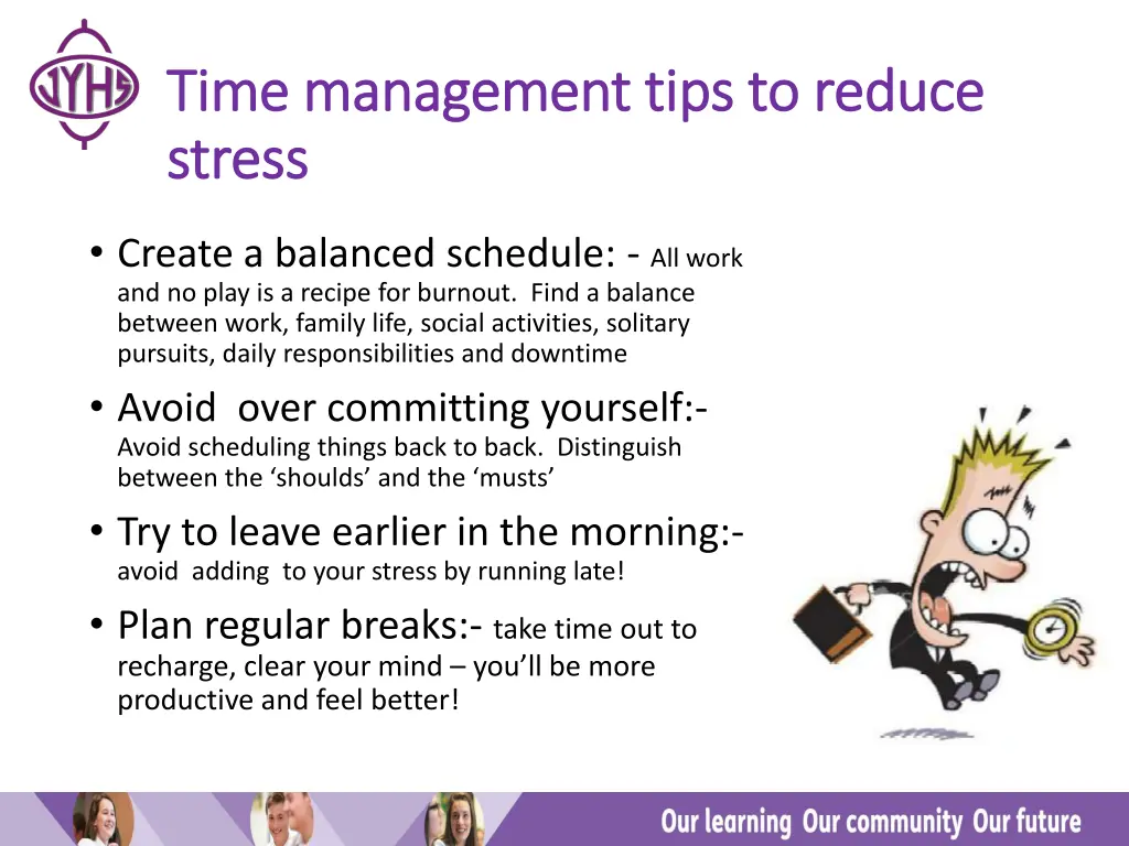time management tips to reduce time management