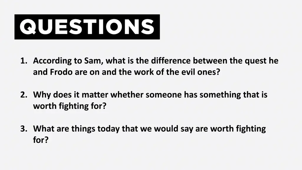 1 according to sam what is the difference between