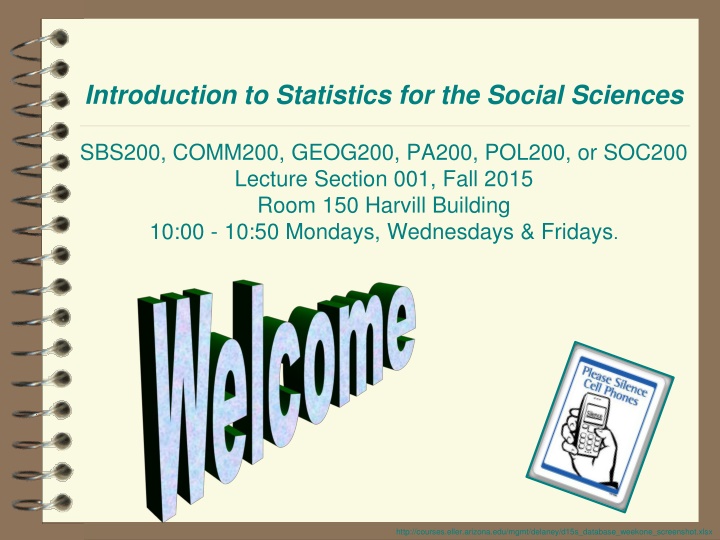 introduction to statistics for the social sciences