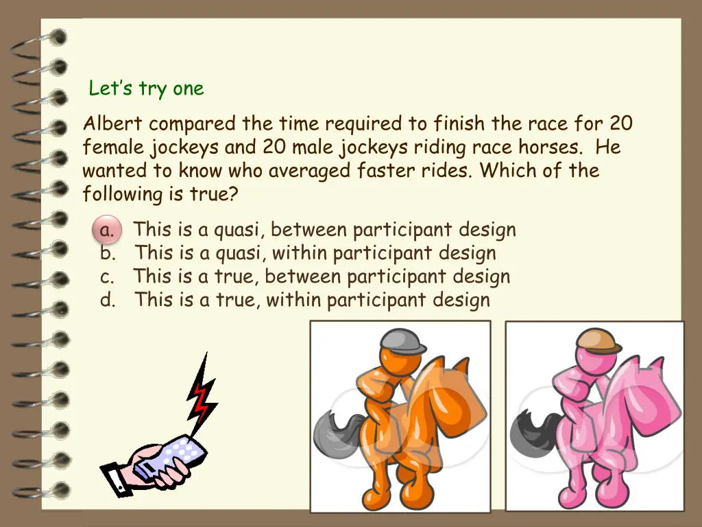 let s try one albert compared the time required 3