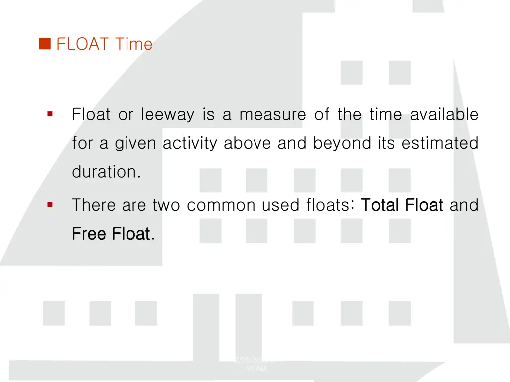 float time