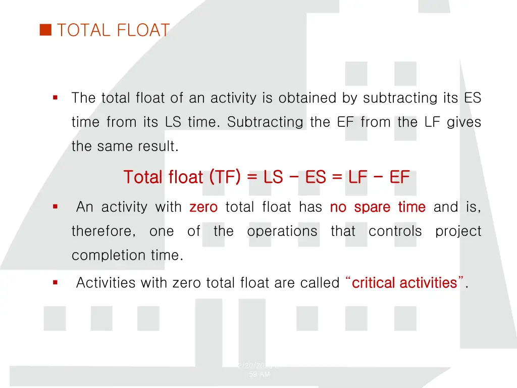 total float