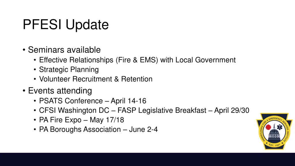pfesi update