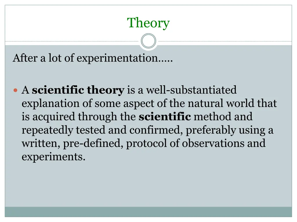theory