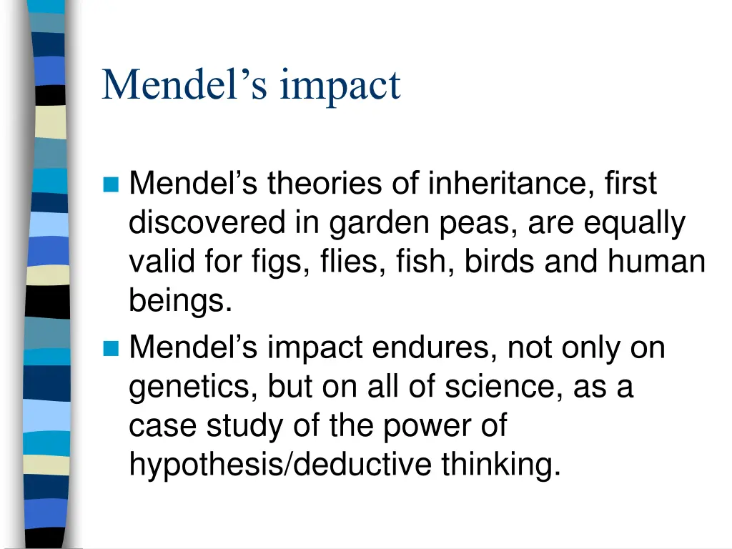 mendel s impact