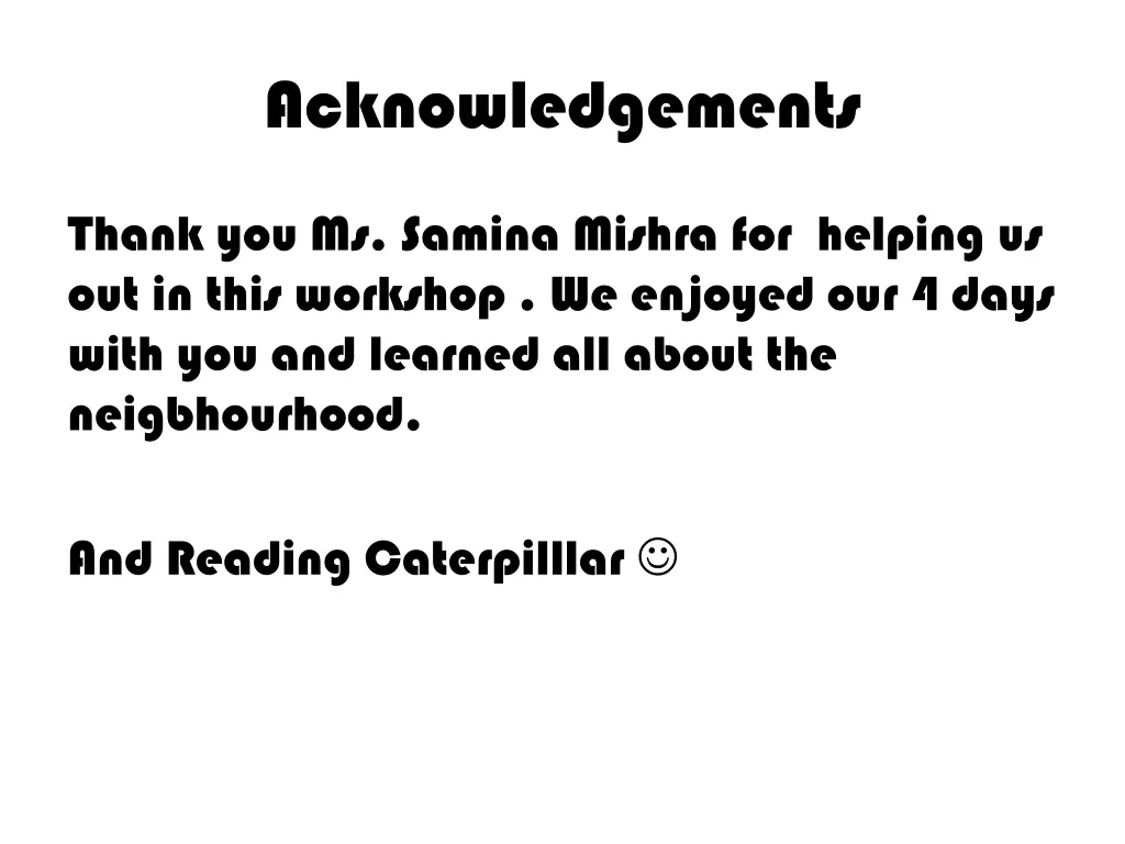acknowledgements