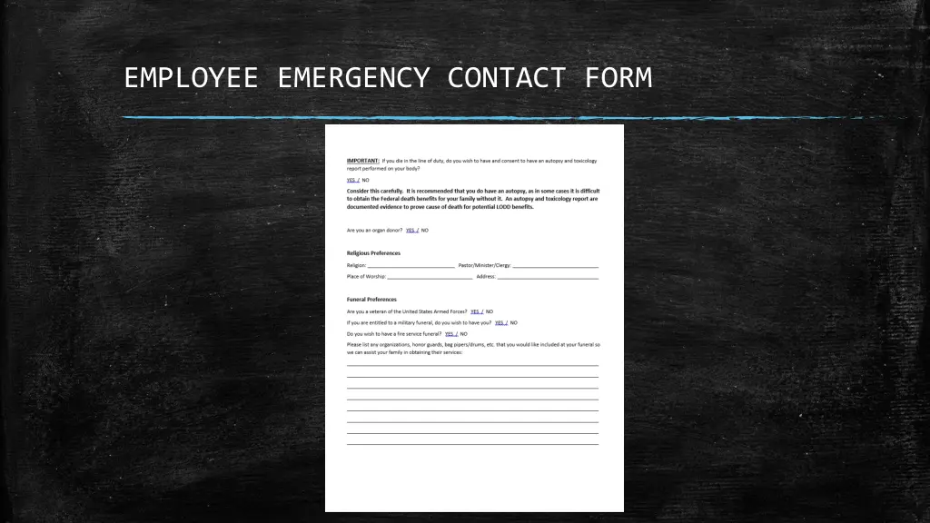 employee emergency contact form 2