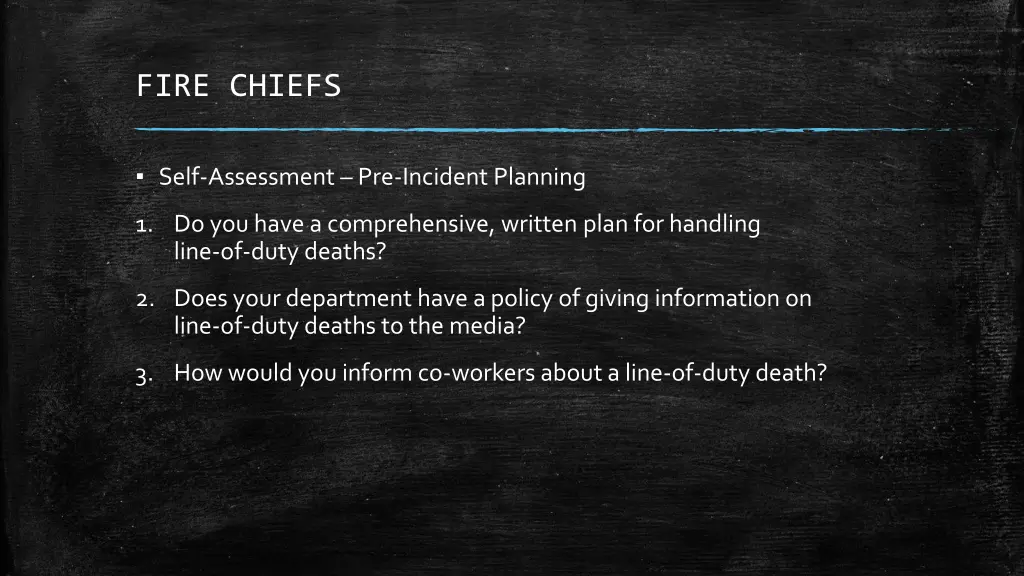 fire chiefs