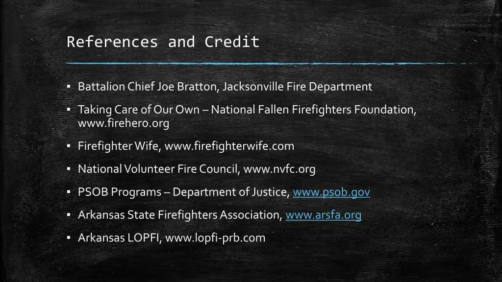 references and credit