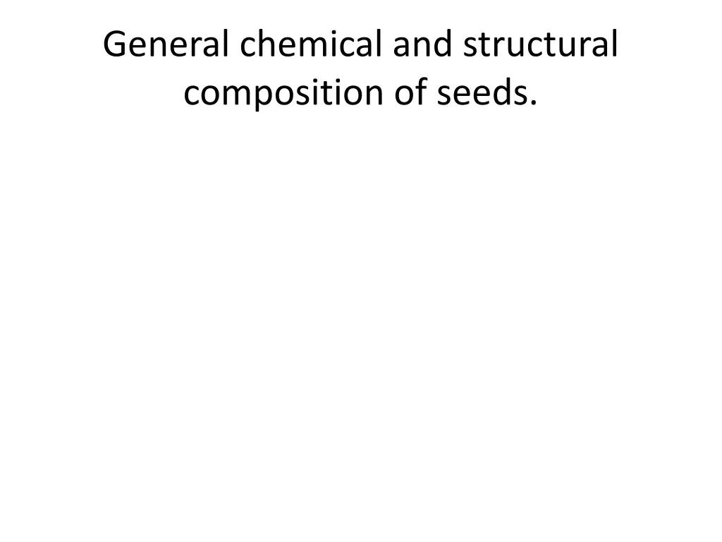 general chemical and structural composition
