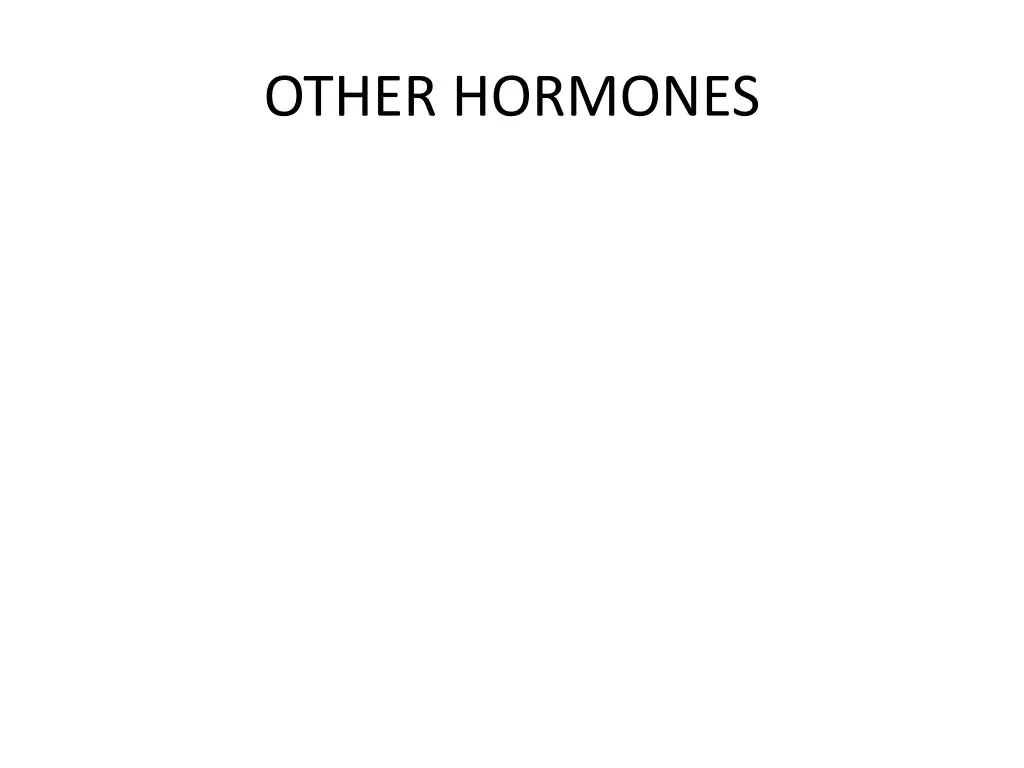 other hormones