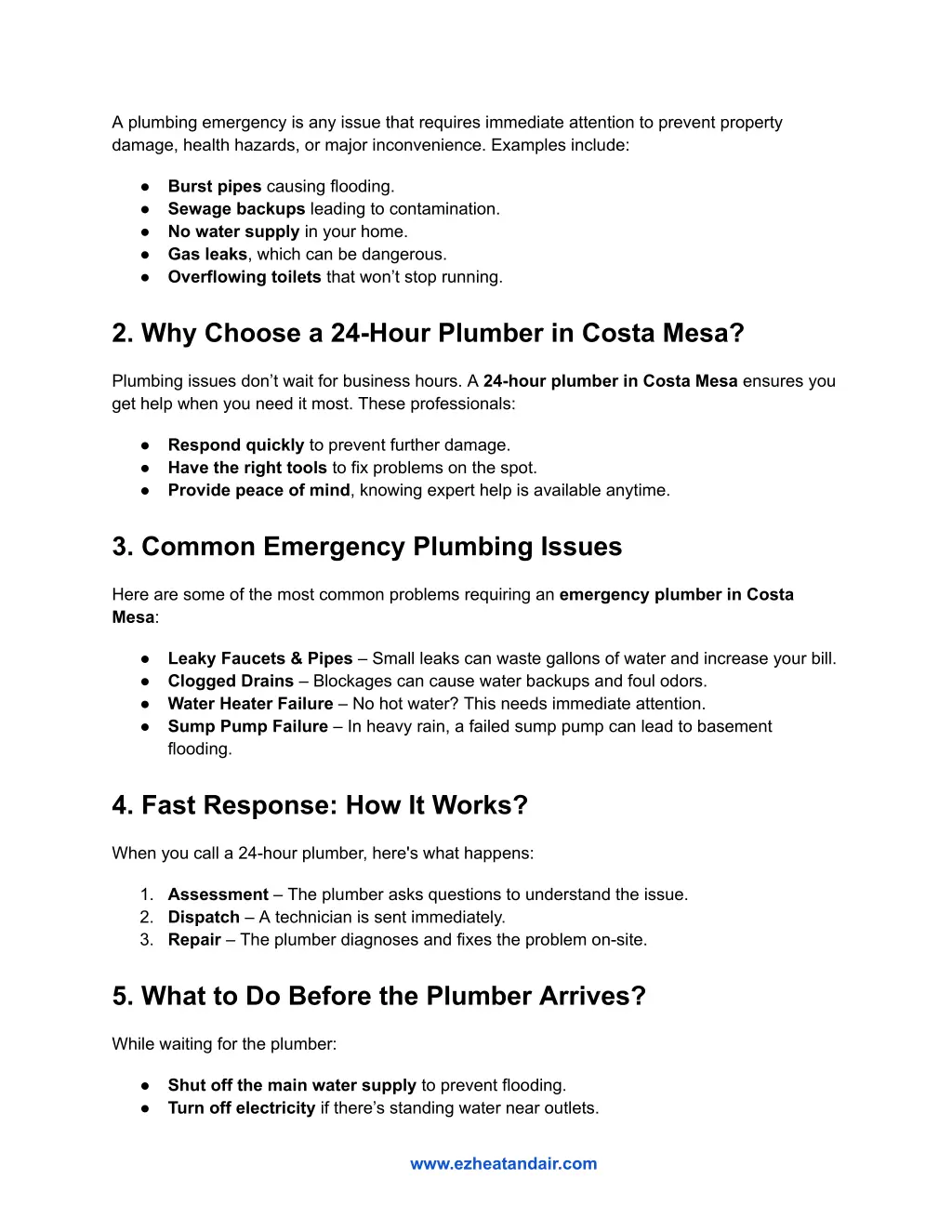 a plumbing emergency is any issue that requires