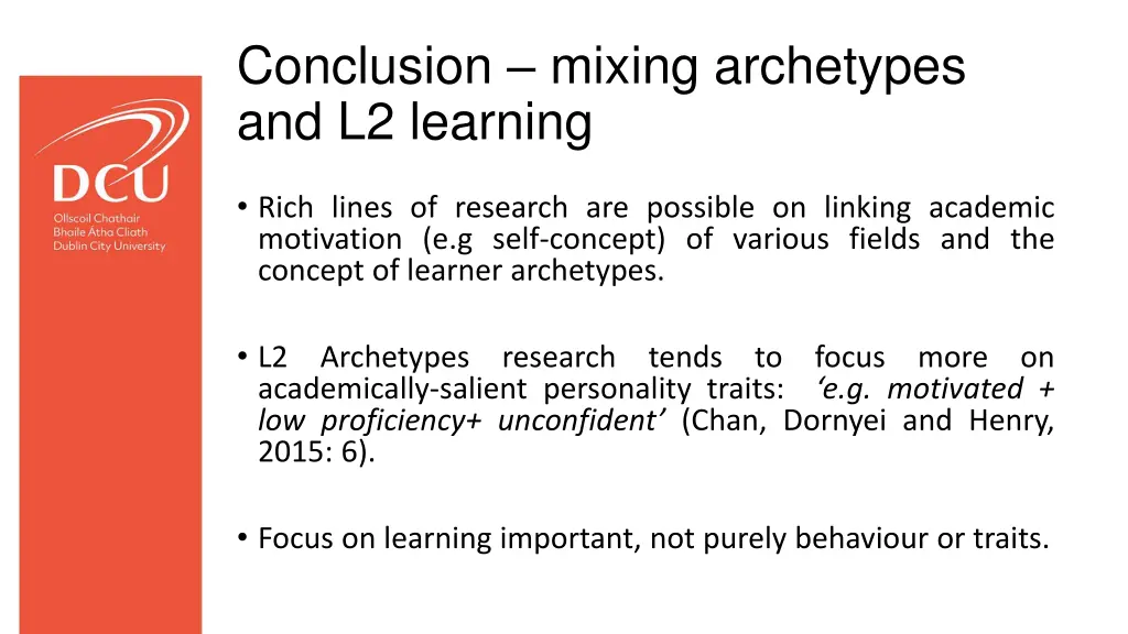 conclusion mixing archetypes and l2 learning