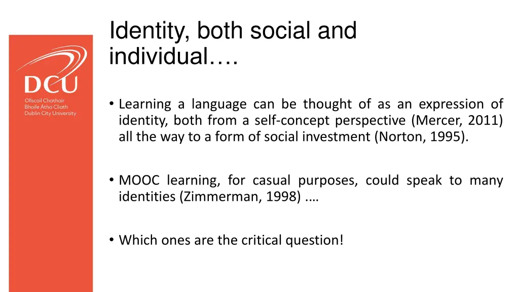 identity both social and individual