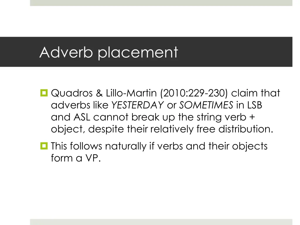 adverb placement