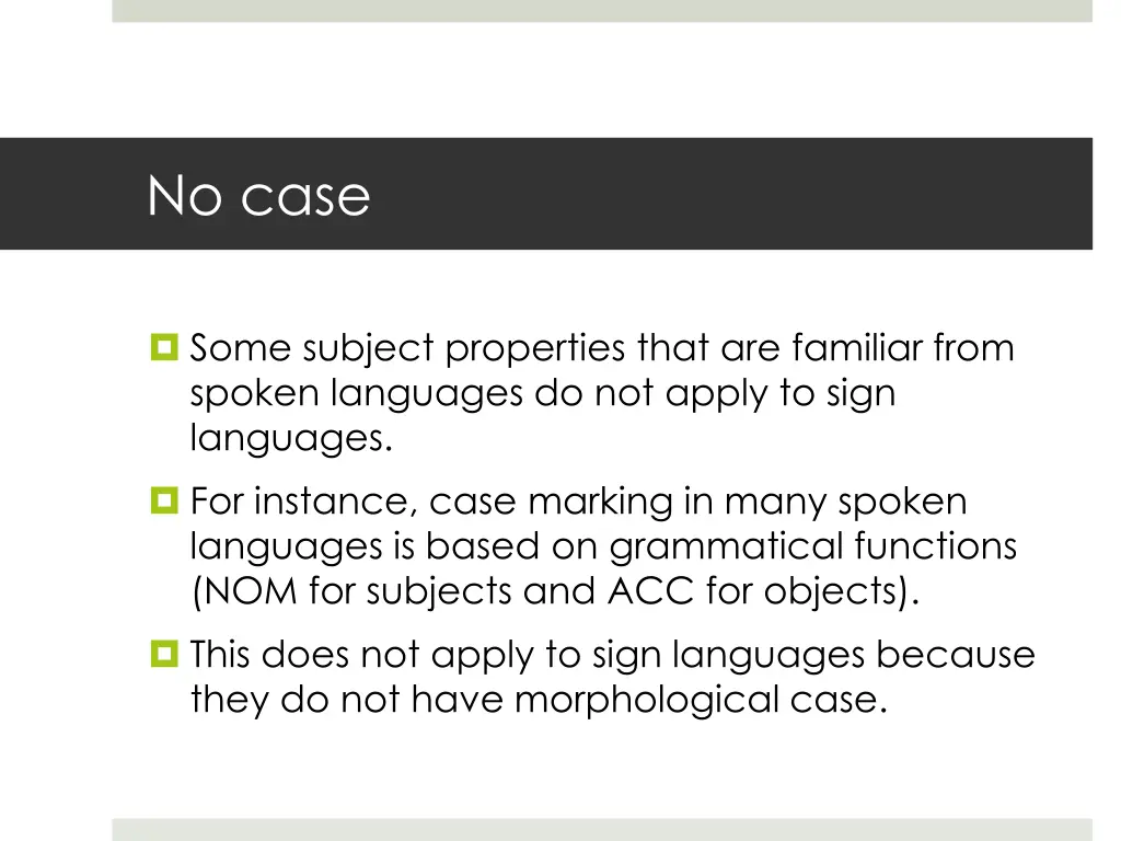 no case