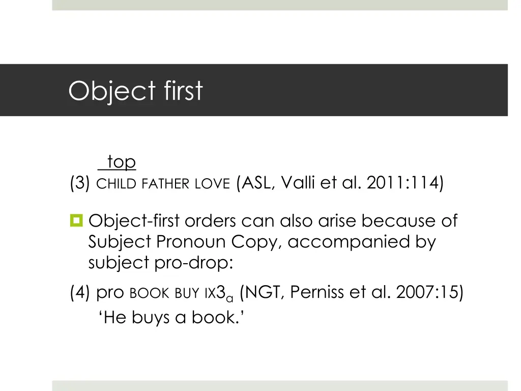 object first