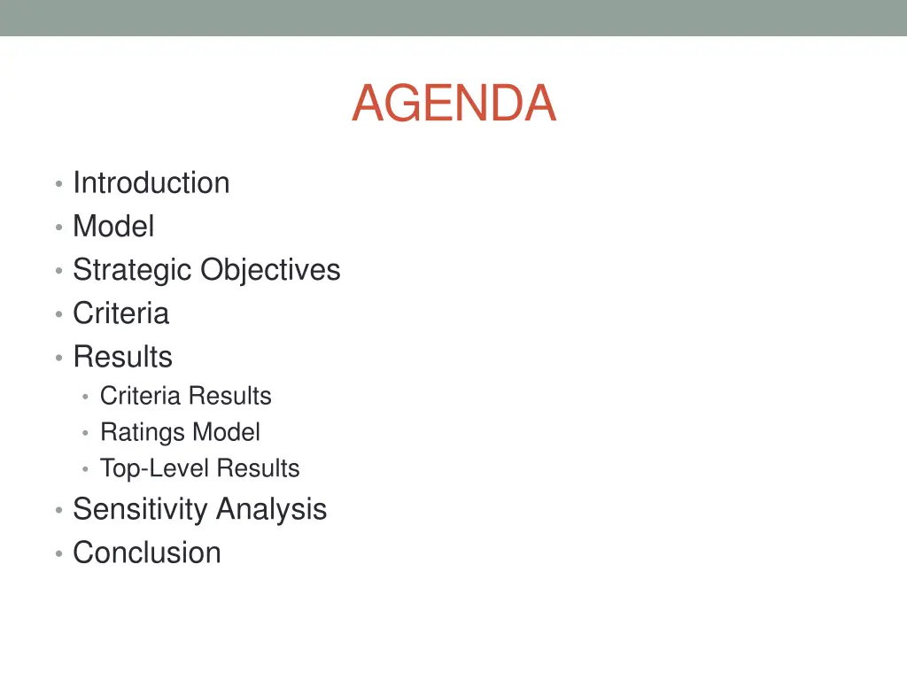 agenda