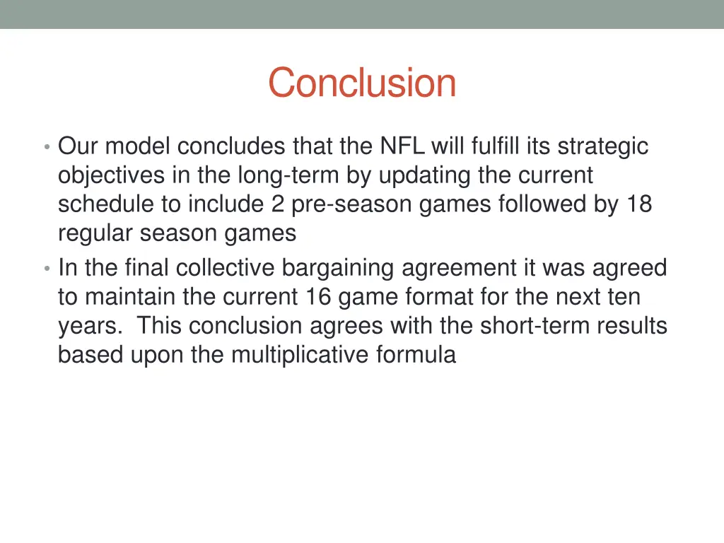 conclusion