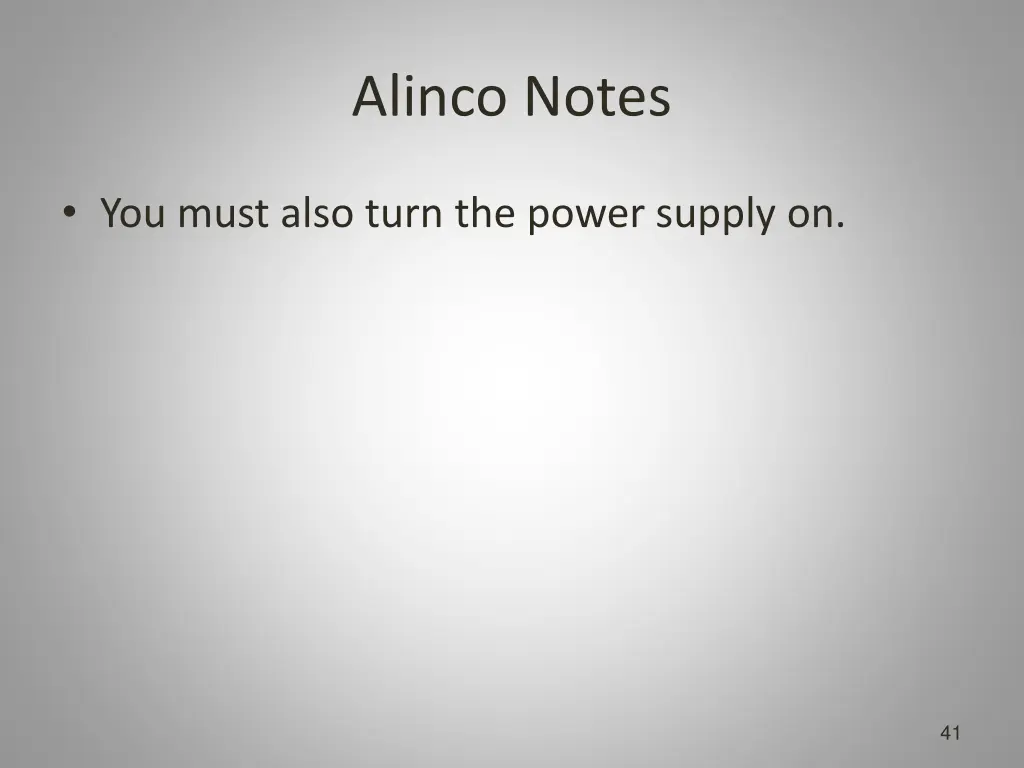 alinco notes