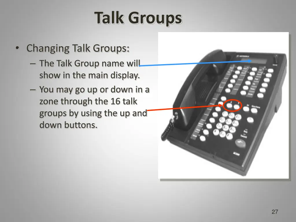 talk groups