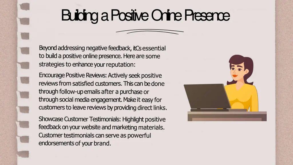 building a positive online presence