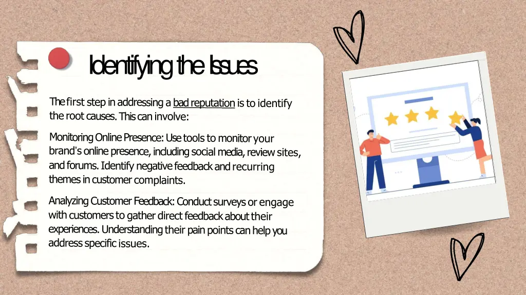 identifying the issues