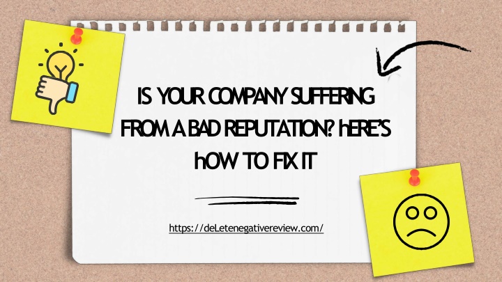 is your company suffering from a bad reputation