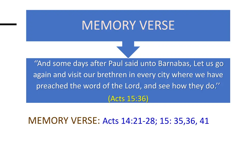 memory verse
