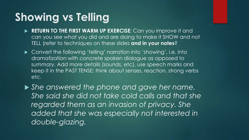 showing vs telling 1