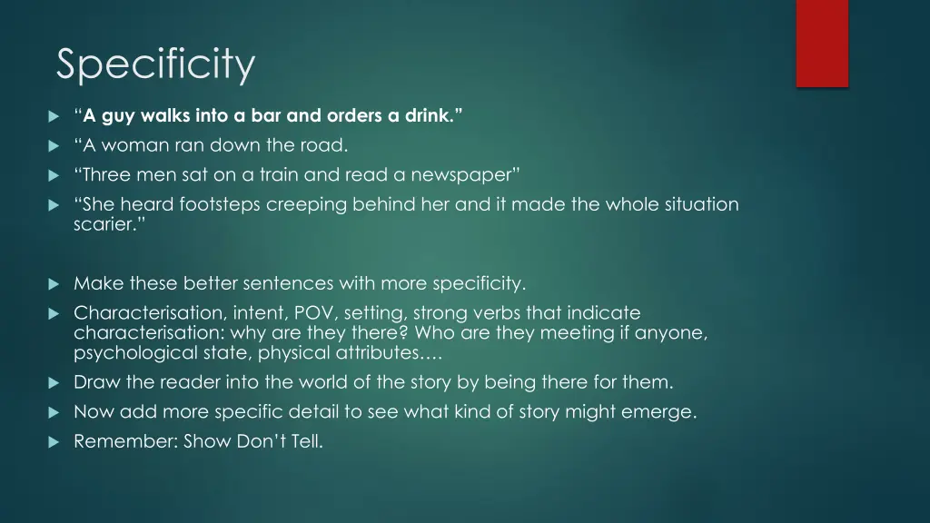 specificity 1
