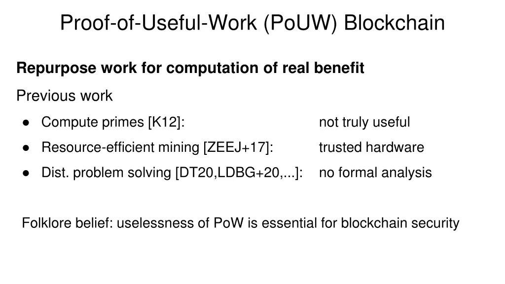 proof of useful work pouw blockchain