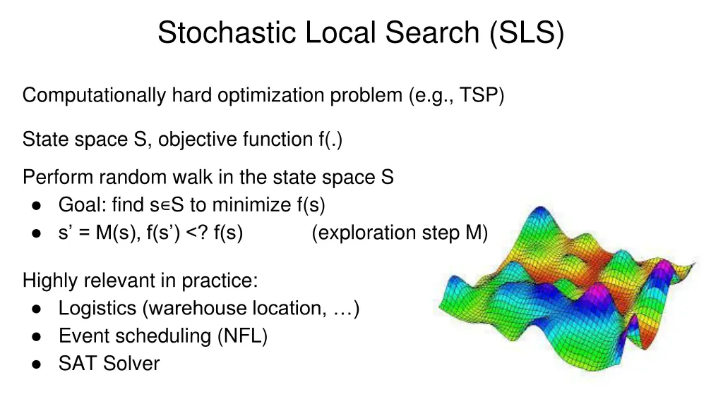stochastic local search sls