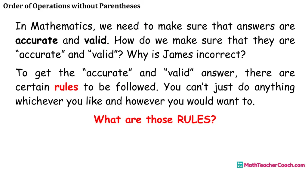 order of operations without parentheses 14