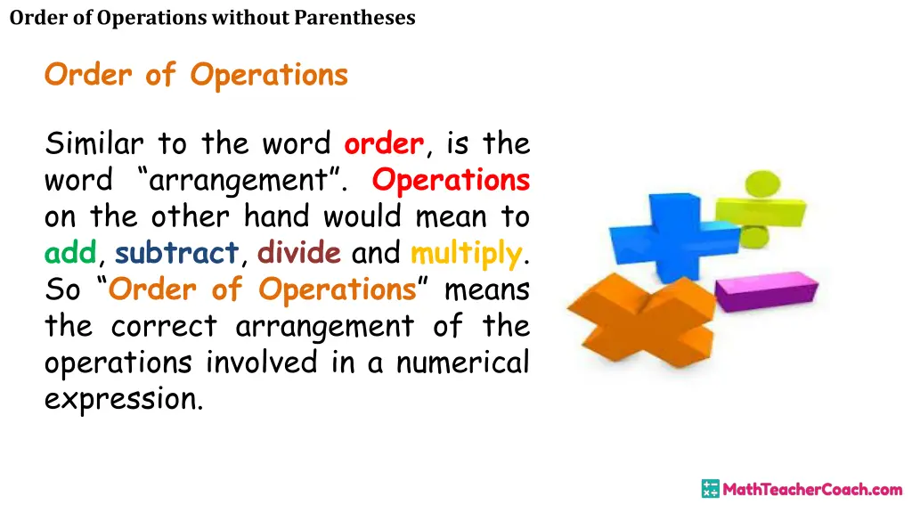 order of operations without parentheses 2